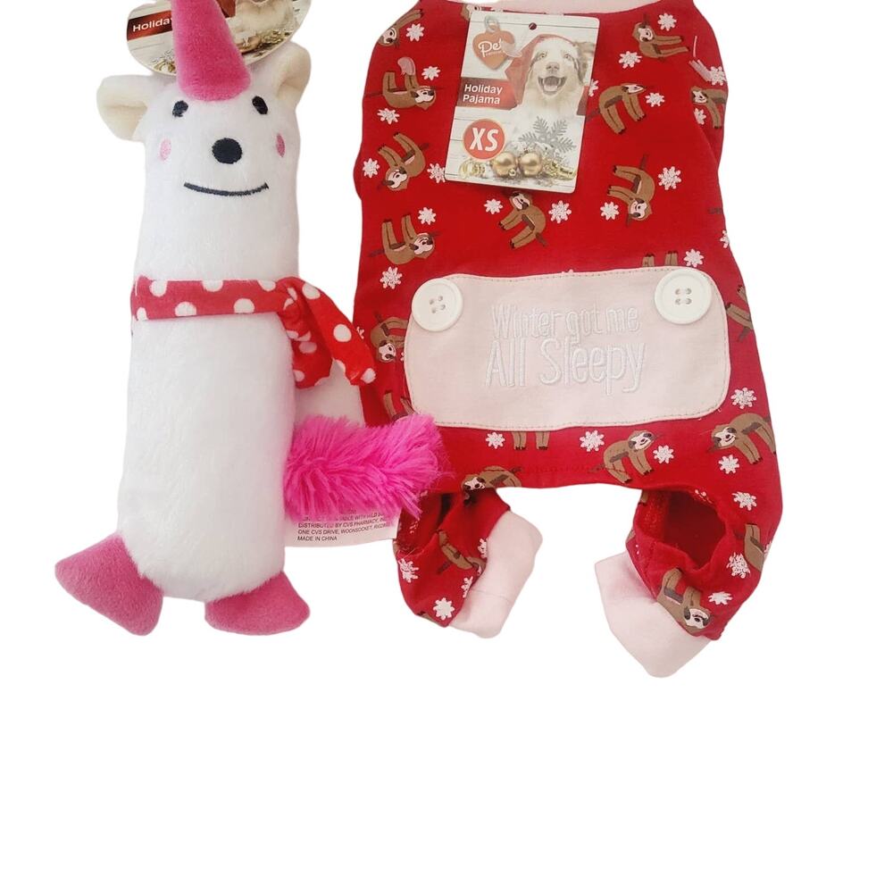 New dog XS outfit llama and unicorn toy